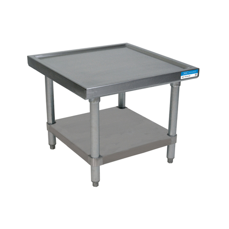 BK RESOURCES Stainless Steel Machine Stand with Stainless Steel Undershelf 30X24 MST-3024SS